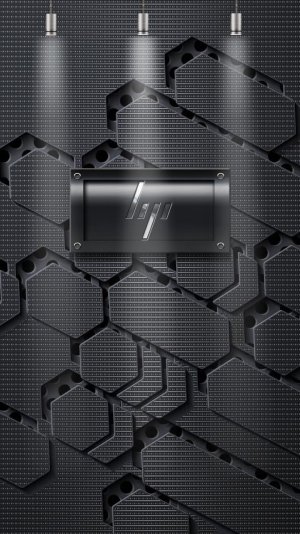 HP Metal logo on futurish wall.jpg