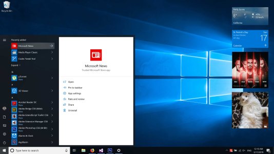 Details of apps shown like Windows 10 search result card