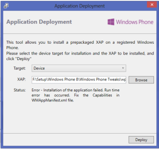 [Windows Phone] Error Sideloading App.PNG
