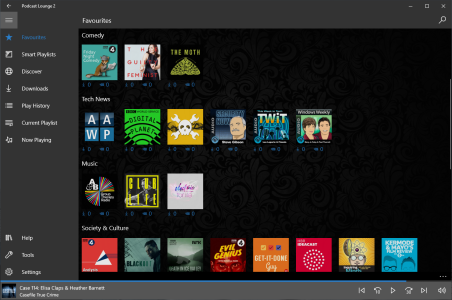 Podcast Lounge 2 - Windows Desktop - Screenshot 01 - Favs 2.png